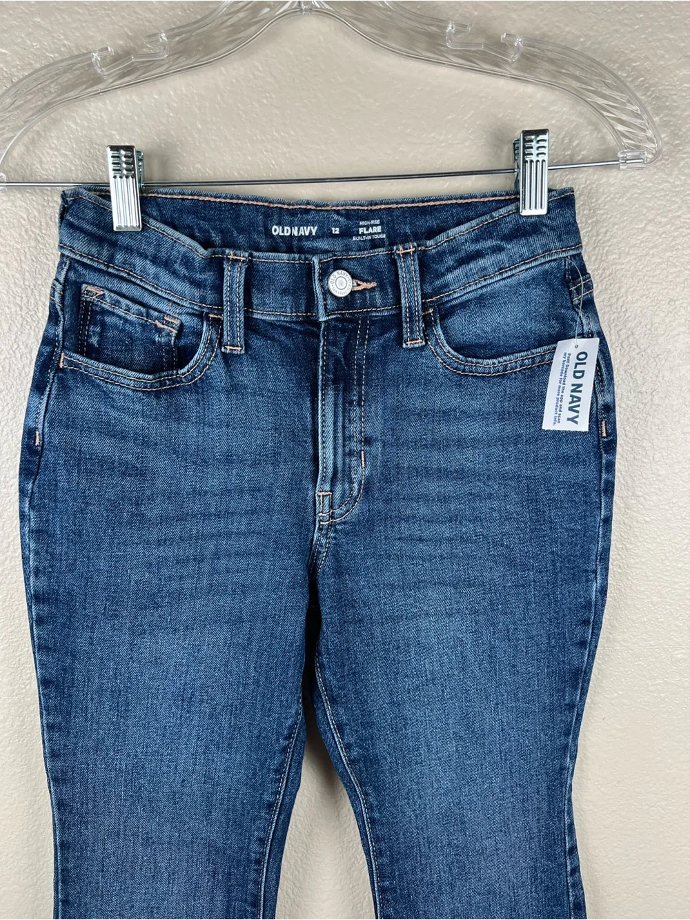NWT Old Navy Girls High Rise Flare Jeans Size 12